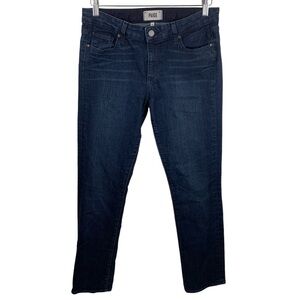 PAIGE sz 31 Skyline Straight Petite Manchester Dark Wash Denim Women's Jeans